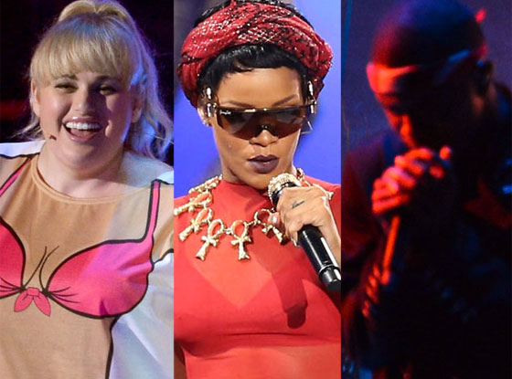 Rebel Wilson, Rihanna, Frank Ocean, MTV Video Music Awards 2012 Rebel Wilson, Rihanna, Frank Ocean, MTV Video Music Awards 2012